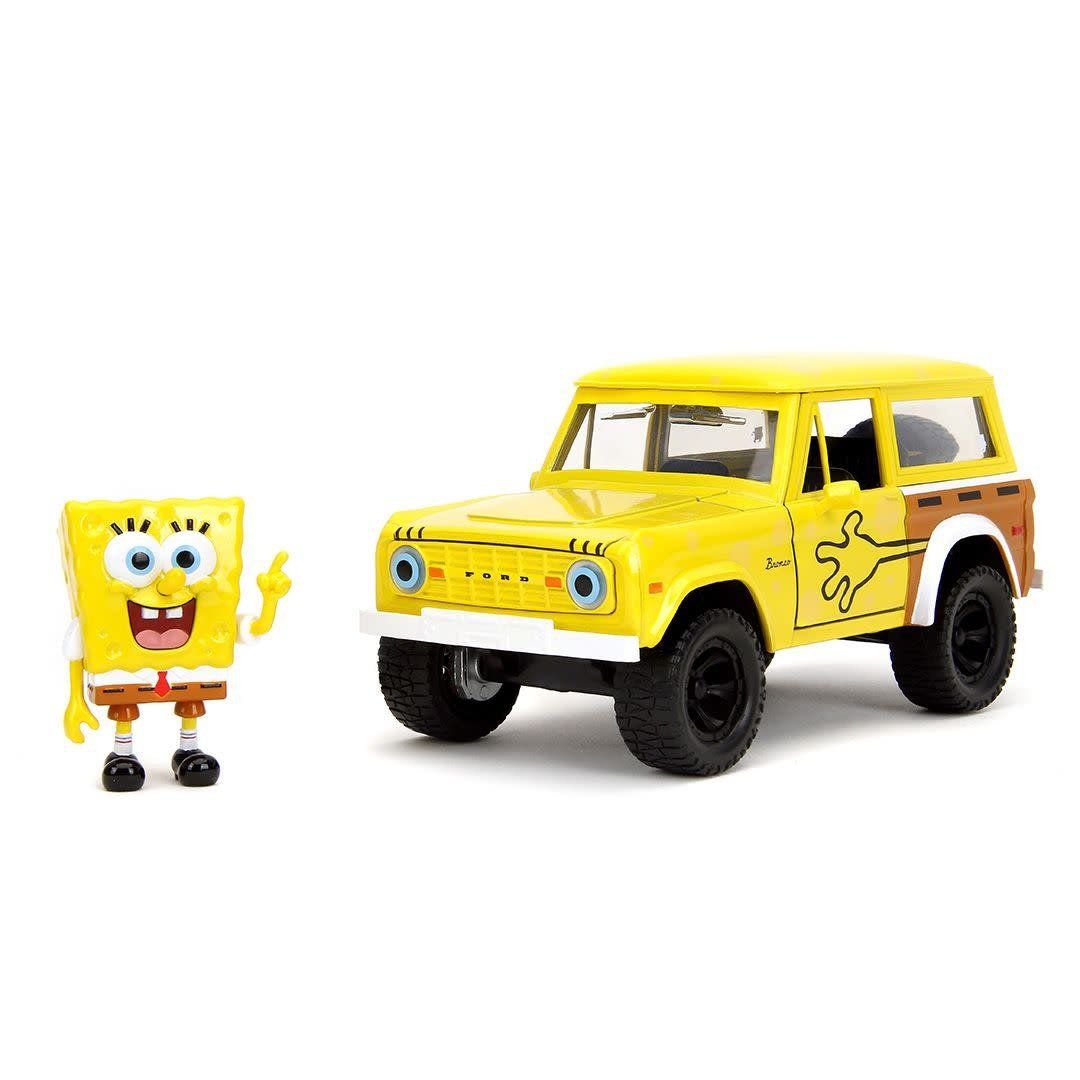 Jada Toys 1/24 "Hollywood Rides" 1972 Ford Bronco w/ Spongebob