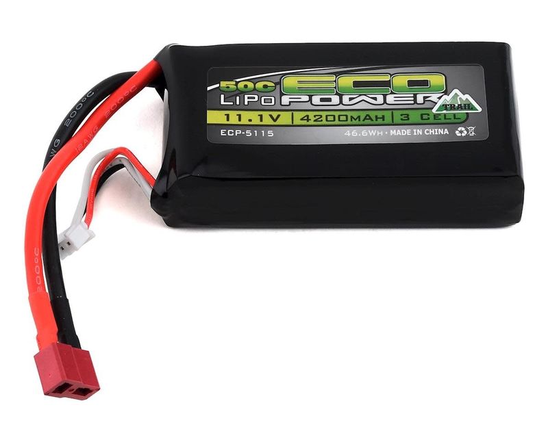 EcoPower &quot;Trail&quot; 3S Shorty 50C LiPo Battery (11.1V/4200mAh) (w/T-St...