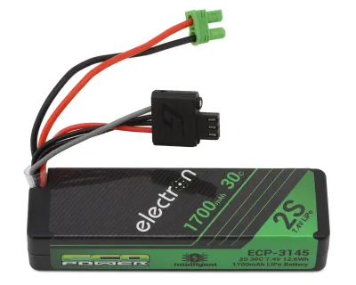 EcoPower Electron 2S 30C Intelligent LiPo Battery with EC2 Plug 7.4V/1700mAh