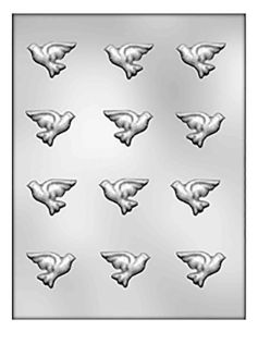 McCall&#39;s Bakers Chocolate Mold Doves 1.5in