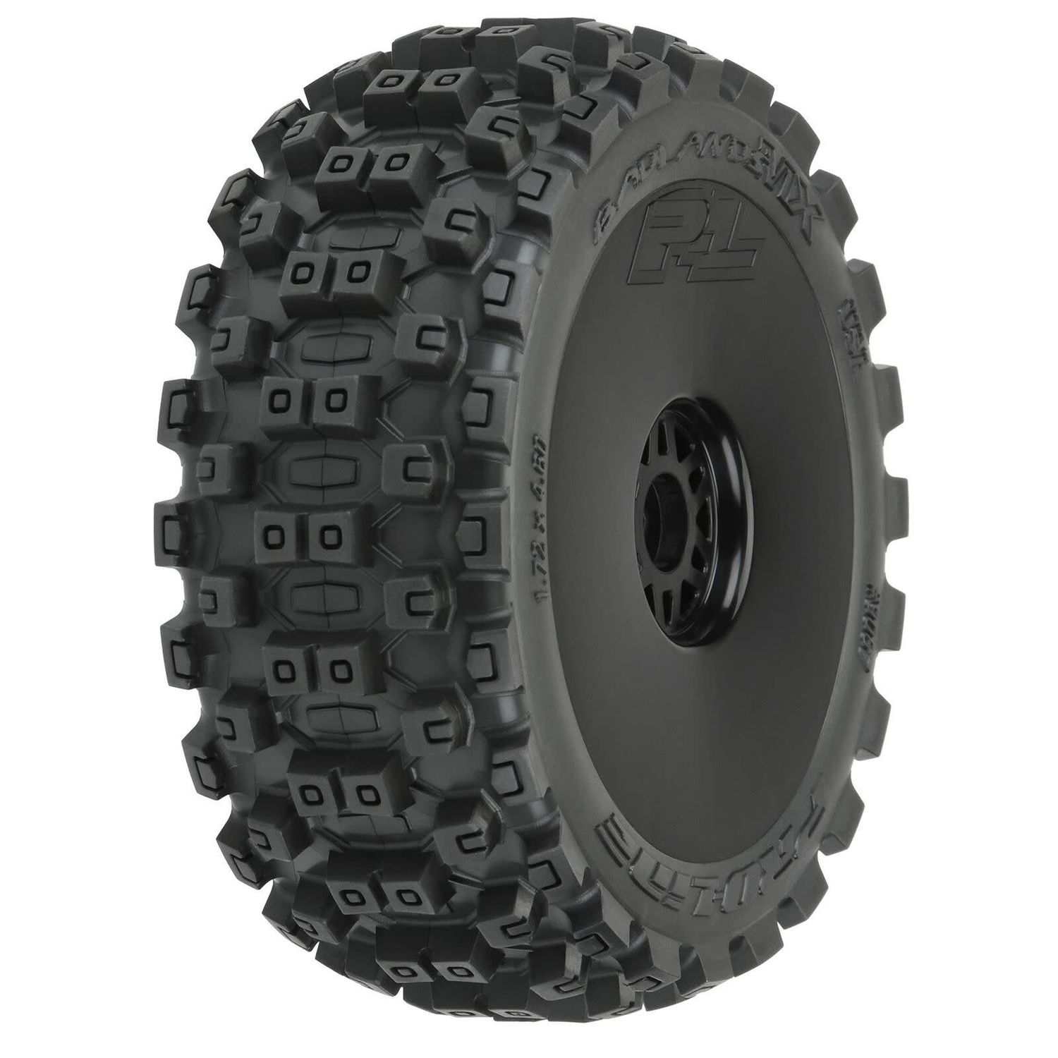 Pro Line 1/8 Badlands MX M2 Front/Rear Buggy Tires Mounted 17mm Black (2)