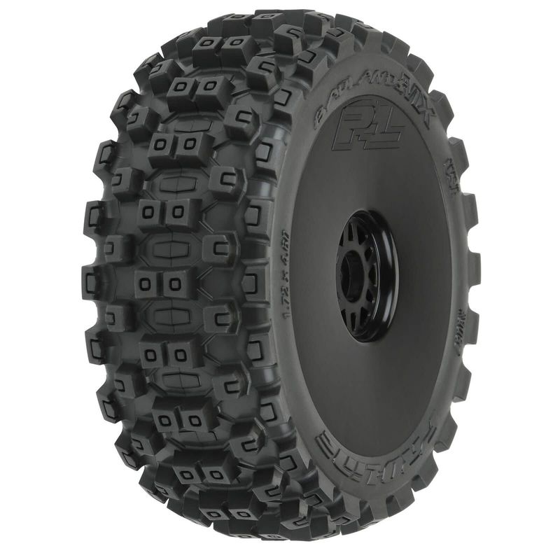 Pro Line 1/8 Badlands MX M2 Front/Rear Buggy Tires Mounted 17mm Black (2)