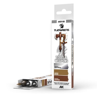 AK Interactive Tools &amp; Weapons Playmarker Set