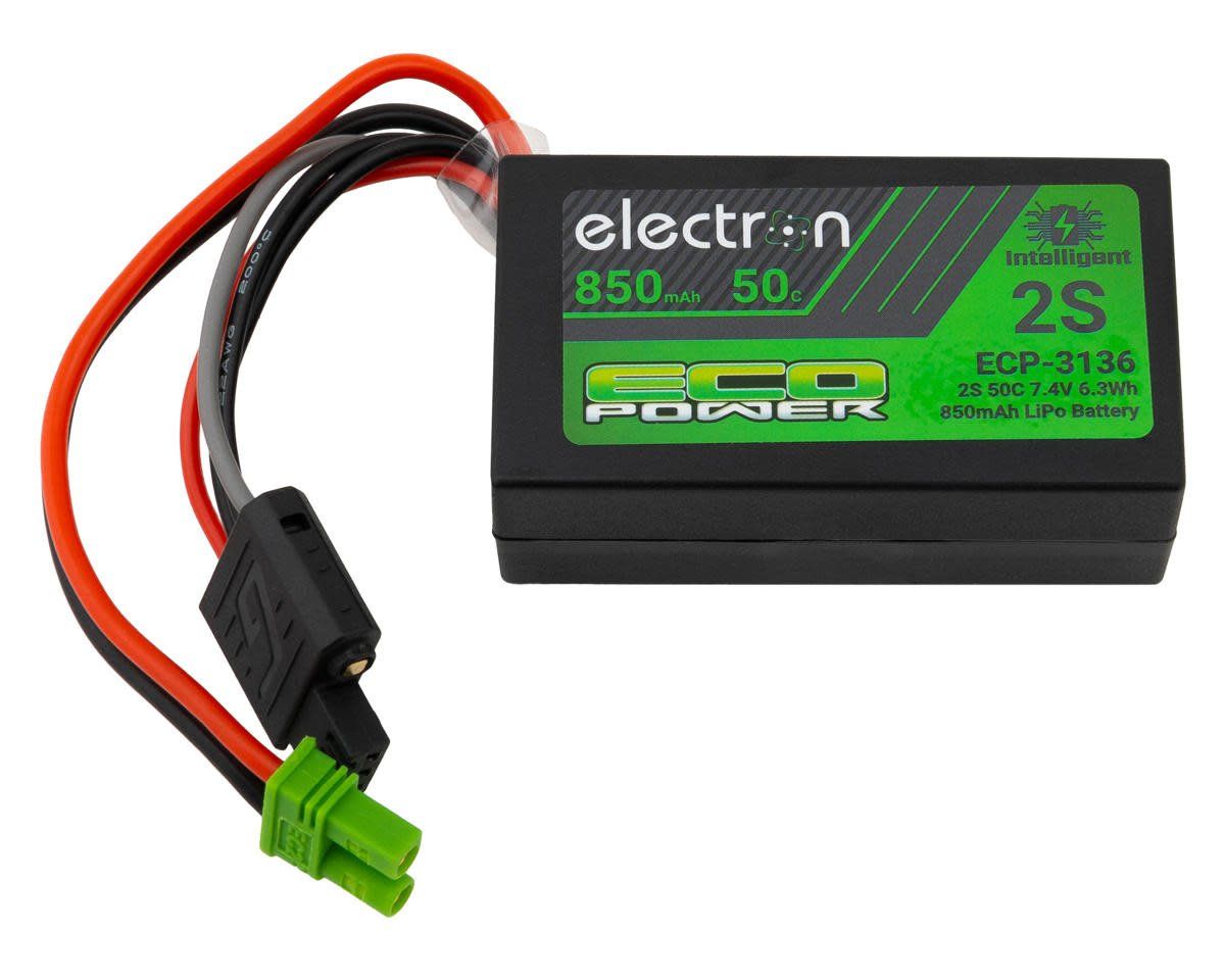 EcoPower &quot;Electron&quot; 2S 50C Intelligent LiPo Battery w/EC2 Connector (7.4V/850mAh) (LosiMinis)