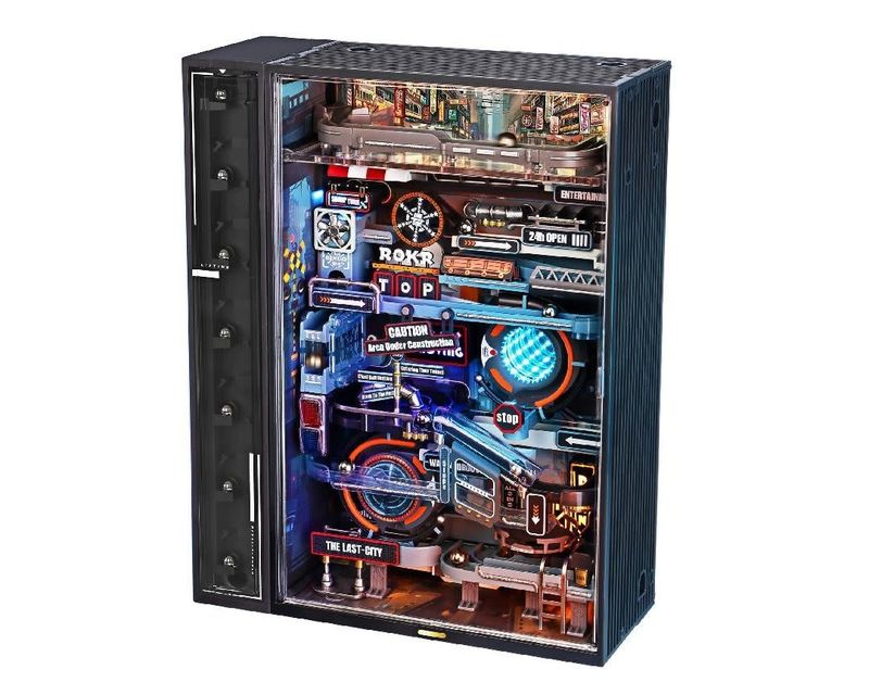 Robotime The Last City Book Nook Shelf Insert