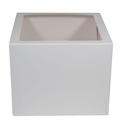 Create Distribution 10x10x8in White Window Bakery Box