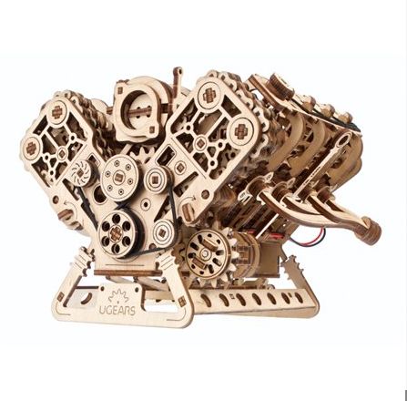 UGears 3D Wooden Puzzle V8 Engine 776 piece