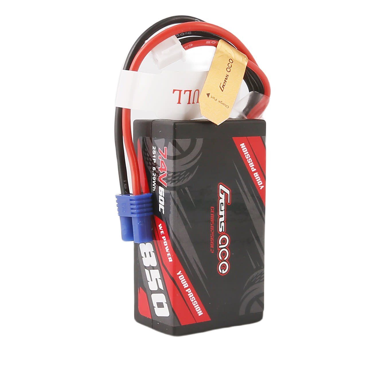 GENS ACE 7.4 V 850mAh 60C EC2 plug