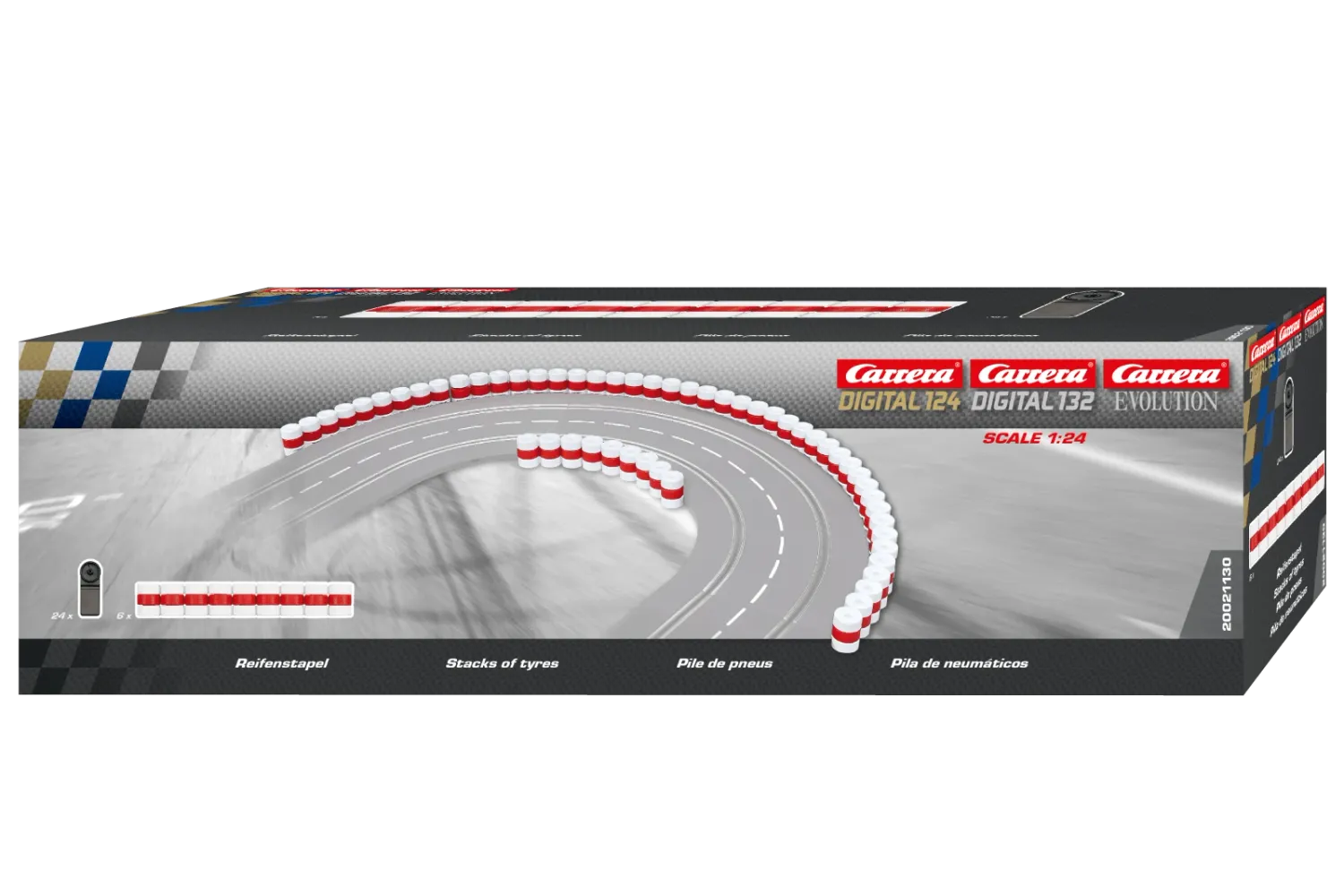 Carrera Tire Stacks Slot Car Accessory