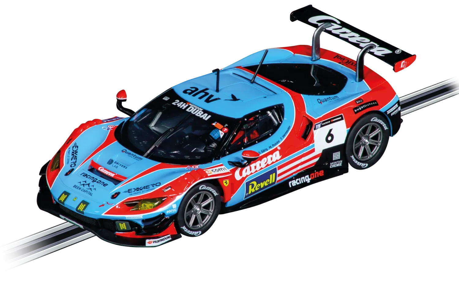 Carrera Evolution Ferrari 296 GT3 Carrera No 6 24H Dubai Slot Car