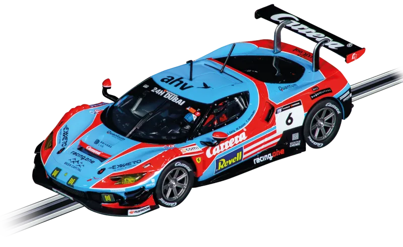 Carrera Evolution Ferrari 296 GT3 Carrera No 6 24H Dubai Slot Car