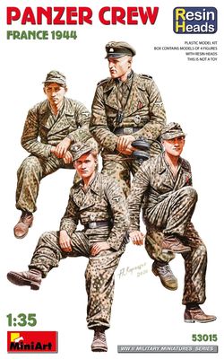 MiniArt 1/35 France 1944 Panzer Crew Resin Heads