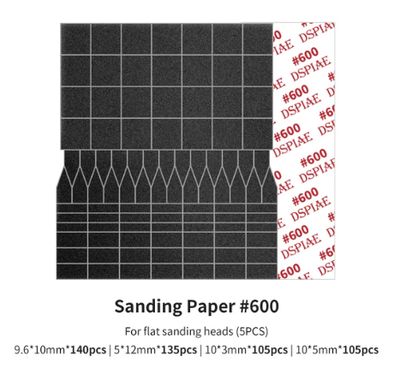 DSPIAE Sanding Paper for Flat Reciprocating Sanding Head #600