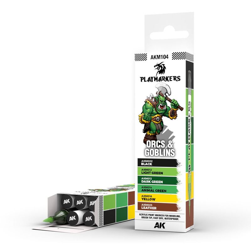AK Interactive Orcs &amp; Goblins Playmarker Set