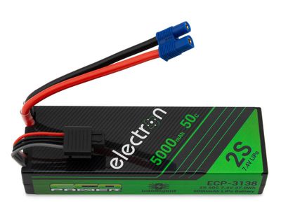EcoPower Electron 2S 50C Intelligent LiPo Battery with EC3 Connector 7.4V/5000mAh