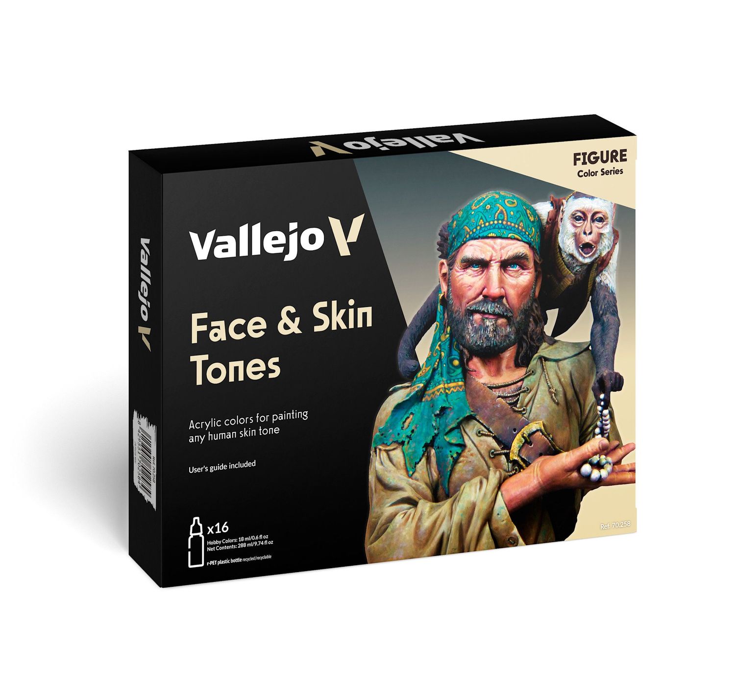 Vallejo Face Skin Colors 16 Piece Set