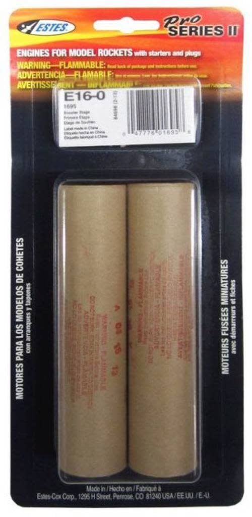 Estes E16-0 Engine (2pack)