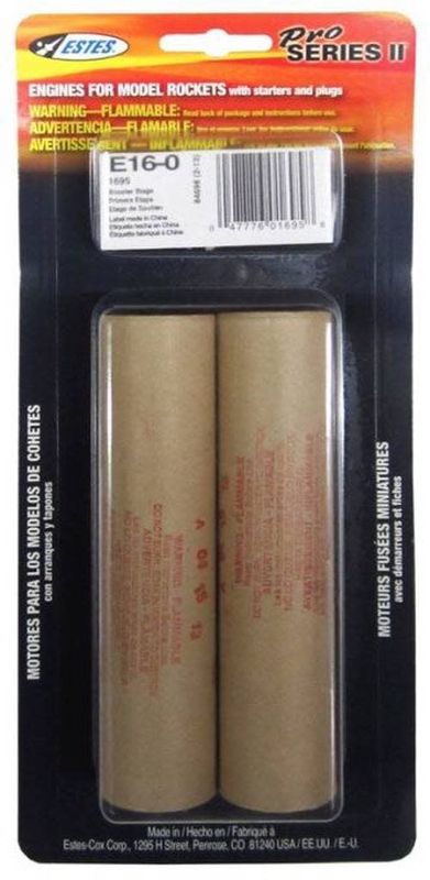 Estes E16-0 Engine (2pack)