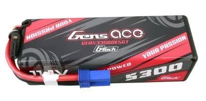 GENS ACE G-Tech 5300mAh 3S1P 11.1V 60C LiPo Battery w/EC5 Plug Hardwired