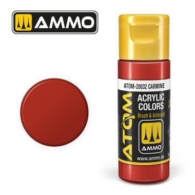 Ammo of MIG ATOM COLOR Carmine 20ml