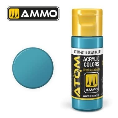 Ammo of MIG ATOM COLOR Green Blue 20ml
