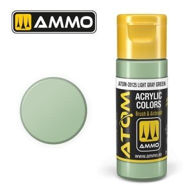 Ammo of MIG ATOM COLOR Light Gray Green 20ml