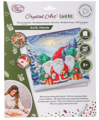 Craft Buddy Arctic Friends Crystal Art Card Kit