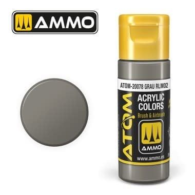 Ammo of MIG ATOM COLOR Grau RLM02 20ml