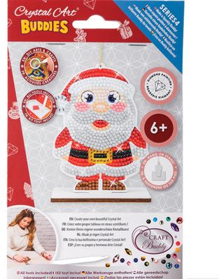 Craft Buddy Santa Crystal Art Ornament
