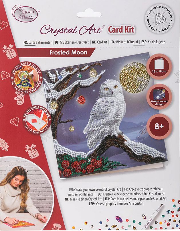 Craft Buddy Frosted Moon Crystal Art Card Kit