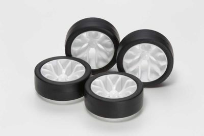 Tamiya JR Low Profile Tire/Wheel Set, Y Spoke