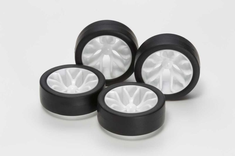 Tamiya JR Low Profile Tire/Wheel Set, Y Spoke