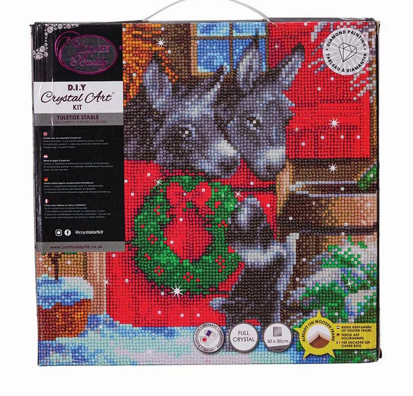 Craft Buddy Yuletide Stable Crystal Art Kit Medium