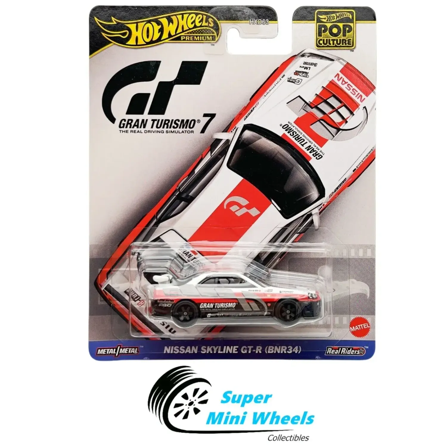 Hotwheels 1/64 Nissan Skyline GT-R BNR34 Grand Turismo 7 Assortment