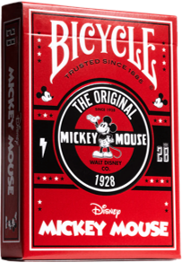 Bicycle Playing Cards Disney Classic Mickey Red
