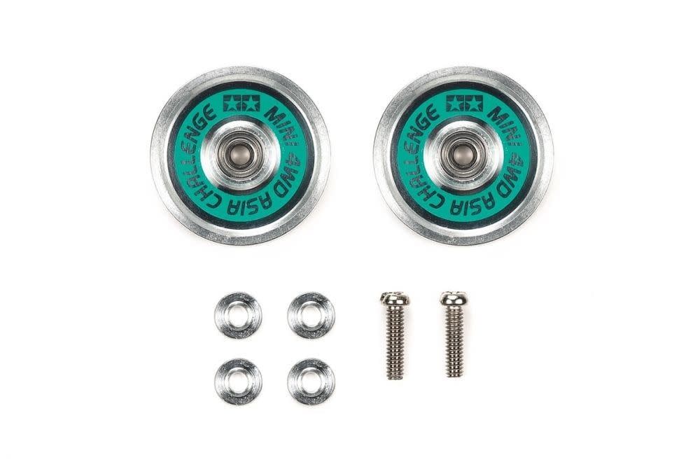 Tamiya JR HG 19mm Alum Ball-Race Rollers (Ringless/Green Logo) Asia