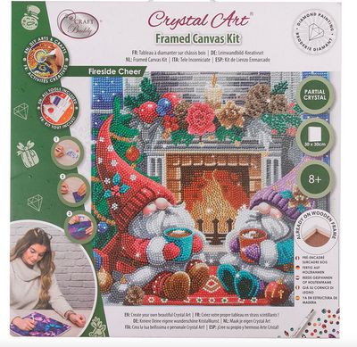 Craft Buddy Fireside Cheer Crystal Art Kit Framed Medium