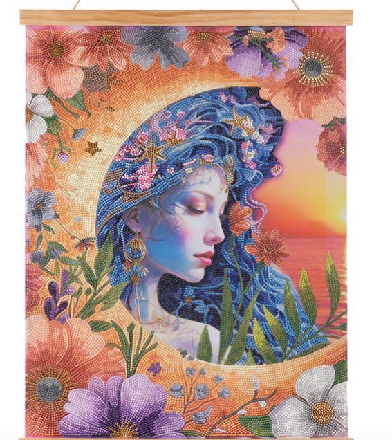 Craft Buddy Luna Goddess Crystal Art Scroll Kit