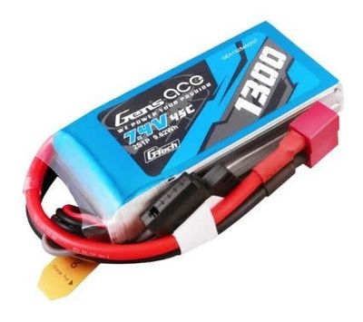 GENS ACE 1300mAh 2S1P 7.4V 25C LiPo Battery Pack with Deans Plug Soft Pack
