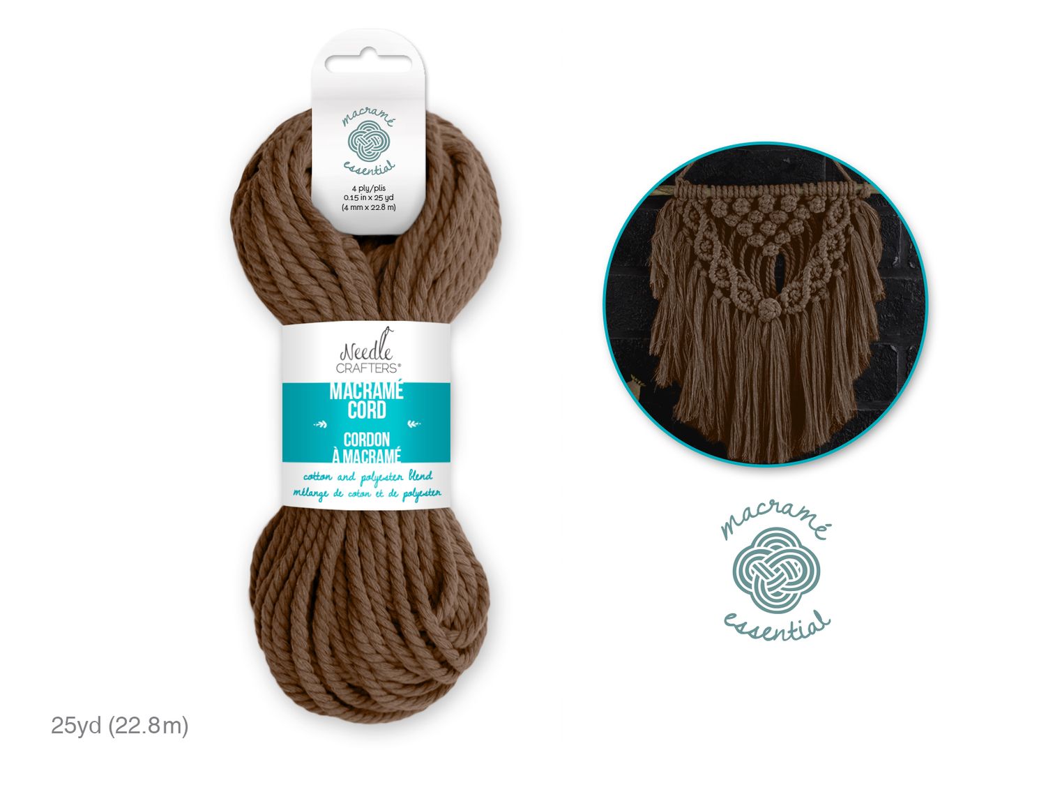 Chocolate Brown Macrame Cord
