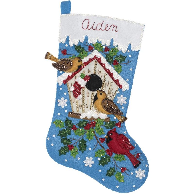 Bucilla Felt Applique 18in Stocking Kit
