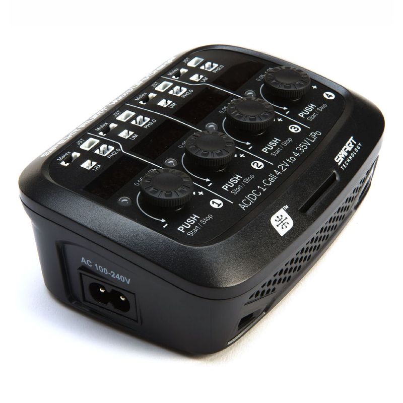 Spektrum S44 Micro 4 port AC/DC 1S LiPo Charger