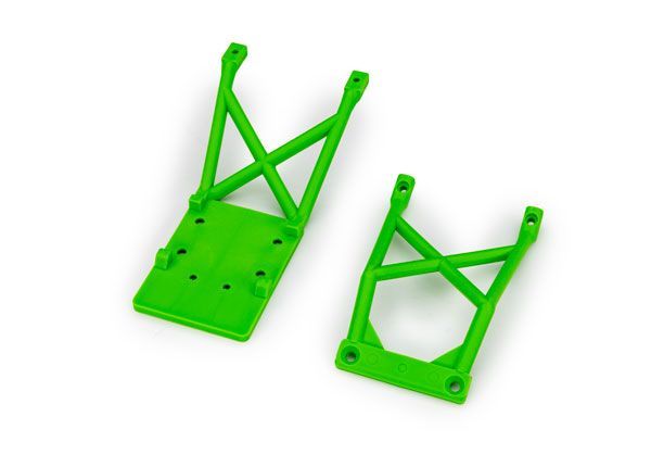 Traxxas Skid plates, front &amp; rear (green)