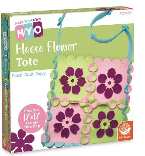 Outset Media Make Your Own Fleece Flower Tote