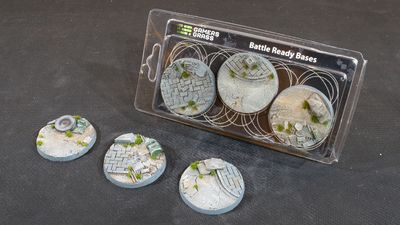 Gamers Grass Battle Ready Bases 50mm Urban Warfare Round3pc