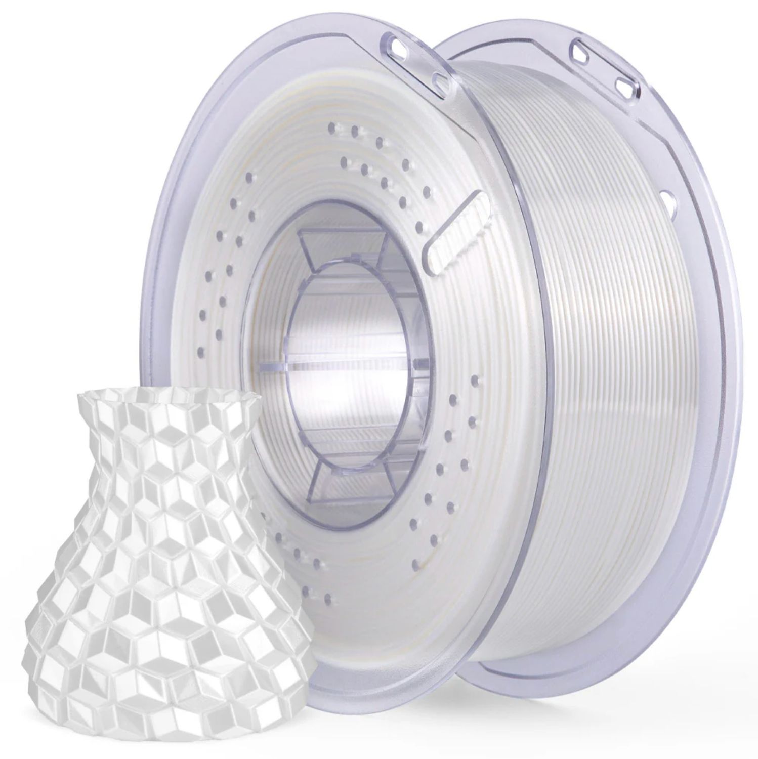 ELEGOO PLA Silk Filament (1kg), Color: White