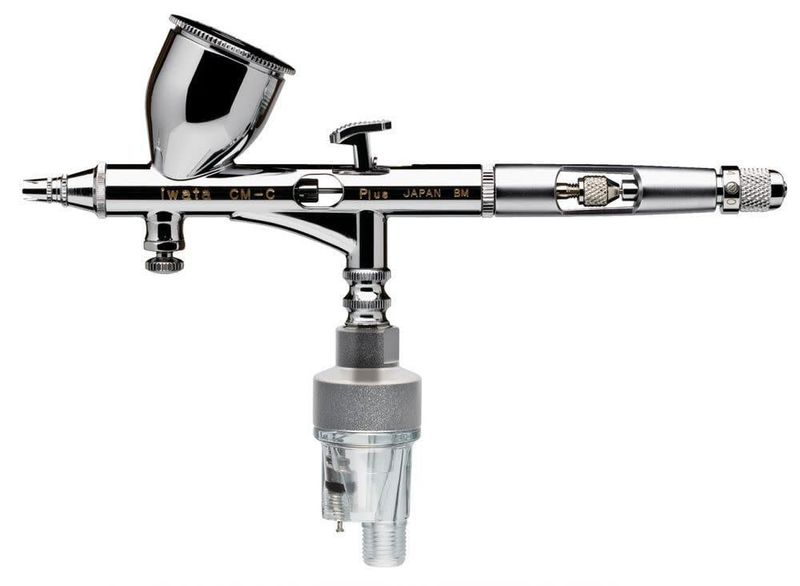 Timbertech ABPST03 Dual Action Airbrush Set (2 Guns) - Includes 0.2/0.3/0.5mm Nozzles & Needles, Hose, Case