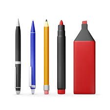 Pens, Pencils, Markers