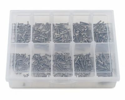 Samix Stainless Steel M2 Screw Set w/ Plastic Box (Silver)