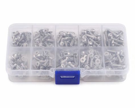 Yeah Racing 3mm Stainless Steel Screw Set w/Case